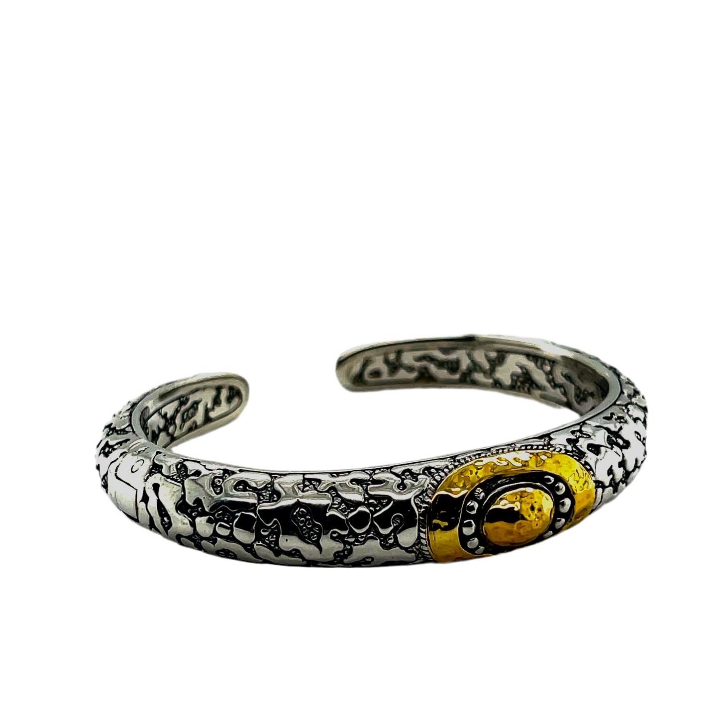 Silver Gold cuff bracelet