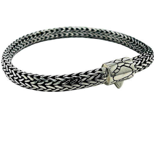 Silver chain bracelet