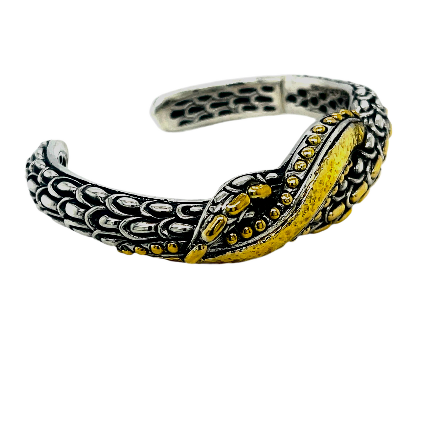 SRG Silver gold cuff bracelet