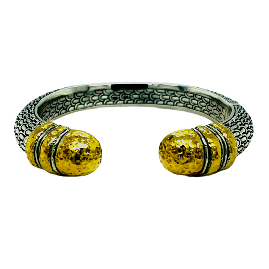 Silver and 18kt Gold bracelet