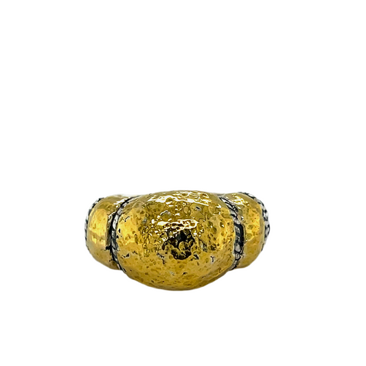Silver gold  ring